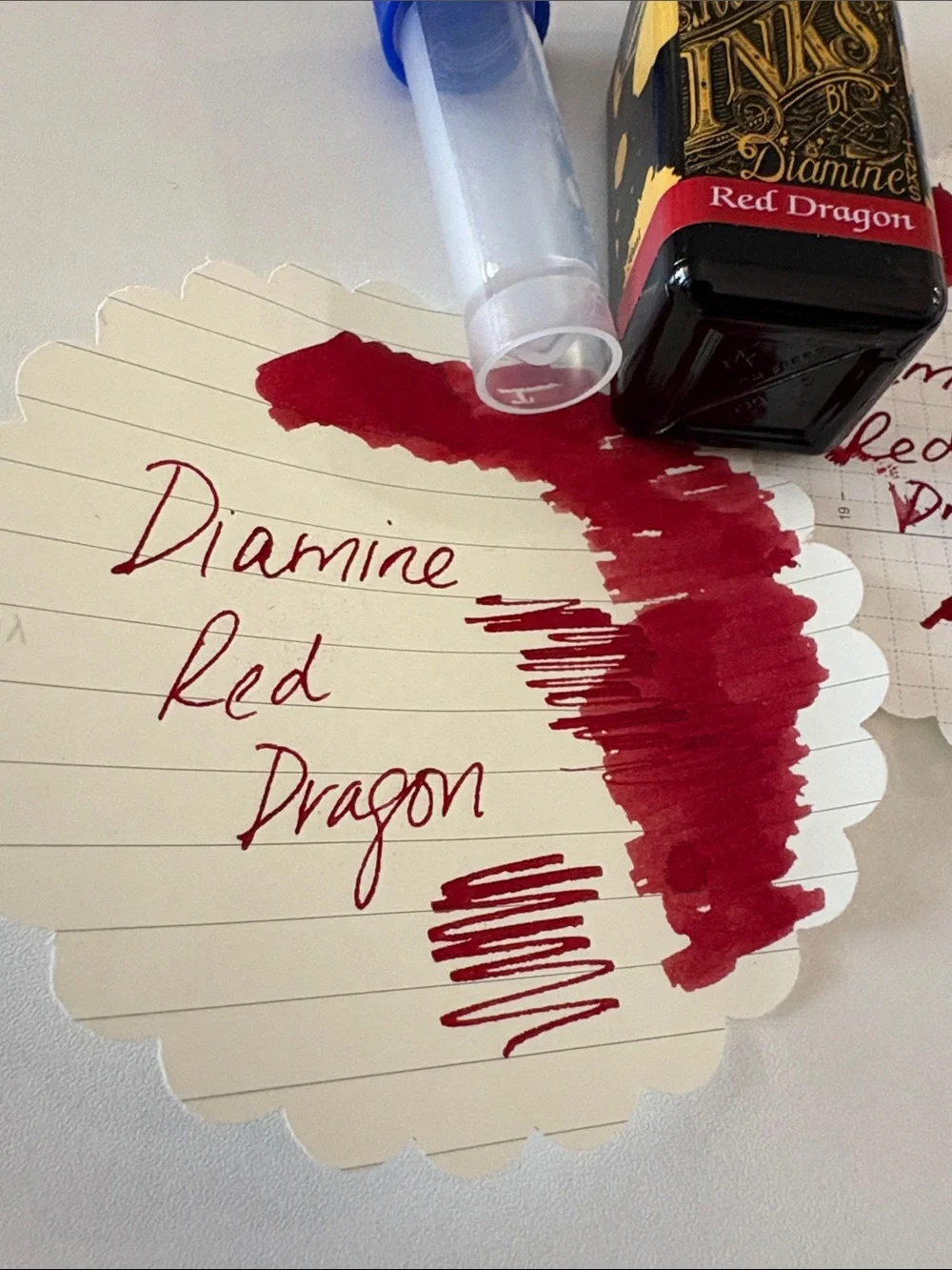 Diamine Red Dragon Dark Red Fountain Pen Ink Sample 4ml
